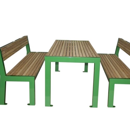 Picnicset Bologna, de banken met rugleuning